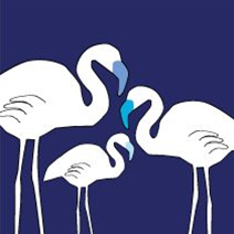 avalisa Animals Collection Wall Art -  Flamingos