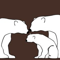 avalisa Animals Collection Wall Art - Polar Bears