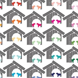 avalisa Animal Patterns Collection Wall Art - Dog House