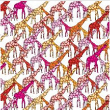 avalisa Animal Patterns Collection Wall Art - Giraffe Pattern