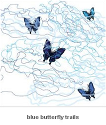 avalisa Imagination Collection Wall Art - Butterfly Trails