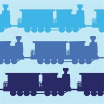 avalisa Things That Go Collection Wall Art - Trains