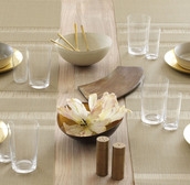 Chilewich Tuxedo Tablemats/Runner