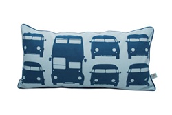 Ferm Living Kids Rush Hour Pillow - Petrol