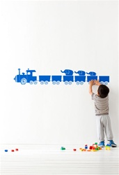 Ferm Living Kids Tiny Trains Wall Sticker