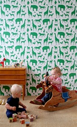 Ferm Living Kids Animal Farm Wallpaper