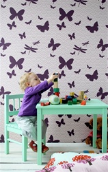 Ferm Living Kids Butterflies Wallpaper