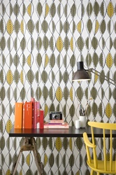 Ferm Living Retro Leaves Wallpaper