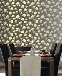 Graham & Brown Amy Butler Field Poppies Wallpaper - Moss