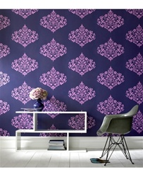 Graham & Brown Fountain Wallpaper - Midnight color way by Amy