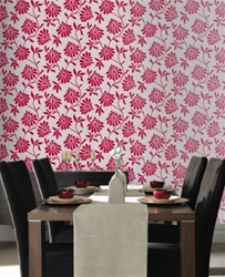 Graham & Brown Ophelia Red Wallpaper by Barbara