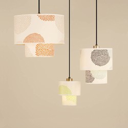 Lights Up! Deco Pendant Lamp in Silk & Linen Shades