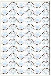 modernbasics Boo Crib Sheet - Blue Bubbles