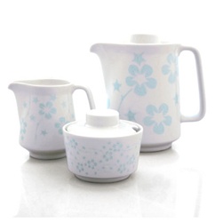 Blue Flora Coffee - Set of 3