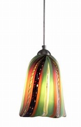 Oggetti Luce Amore Fiore Pendant - Green