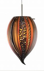 Oggetti Luce Amore Onion Pendant - Amber