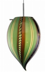 Oggetti Luce Amore Onion Pendant - Green