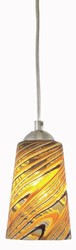 Oggetti Taupe Feather Carnevale Standard Pendant