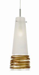 Oggetti Luce Fili Satin With Amber Pendant - Small