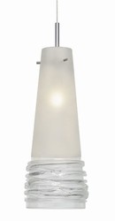 Oggetti Luce Fili Satin With Clear Pendant - Small