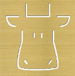 Spot On Square Wall Art Charles The Cow