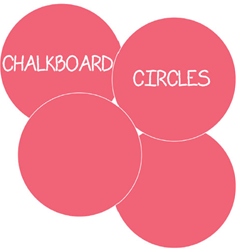 Chalkboard Circles Wall Decals