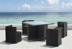 Zuo Turtle Table & Seat Set